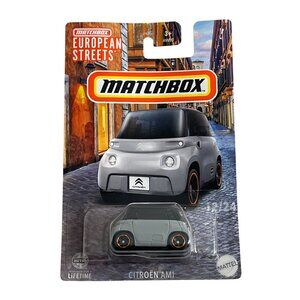 Matchbox Citroen Ami European Streets Diecast Car 1/64 Gray New